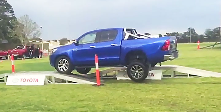 HiLux gets thumbs up from Bates Advanced Driving