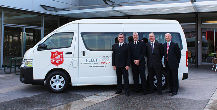 Toyota lends helping hand – and 2 HiAce buses – to the Salvos